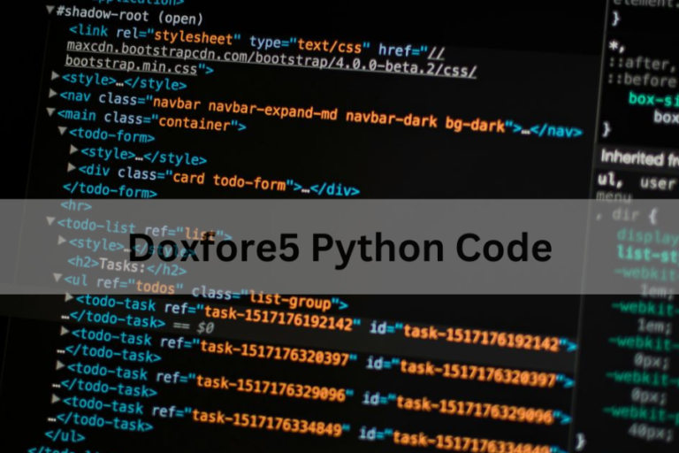 Unlocking the Power of Doxfore5 Python Code for Efficient Development