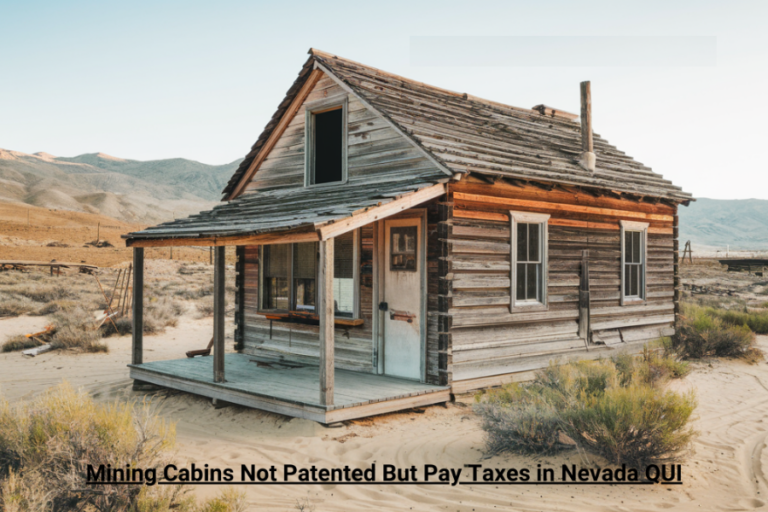 mining cabins not patented but pay taxes in nevada qui